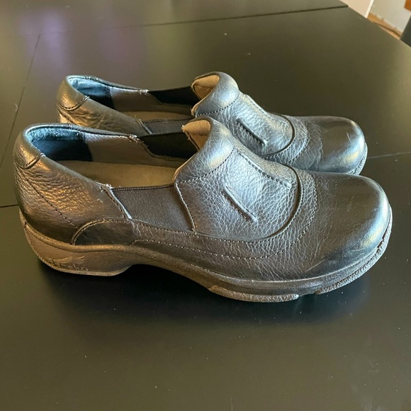 Dansko professional black leather clogs womens sz 8.5 work shoes - Picture 1 of 7